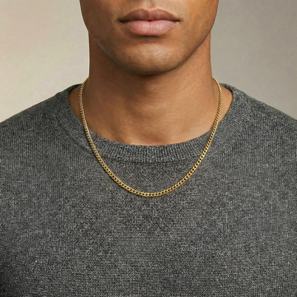 Men's Gold Chain - 14k Vermeil Cuban Link Chain - The Gold Gods - 4mm 20 inch