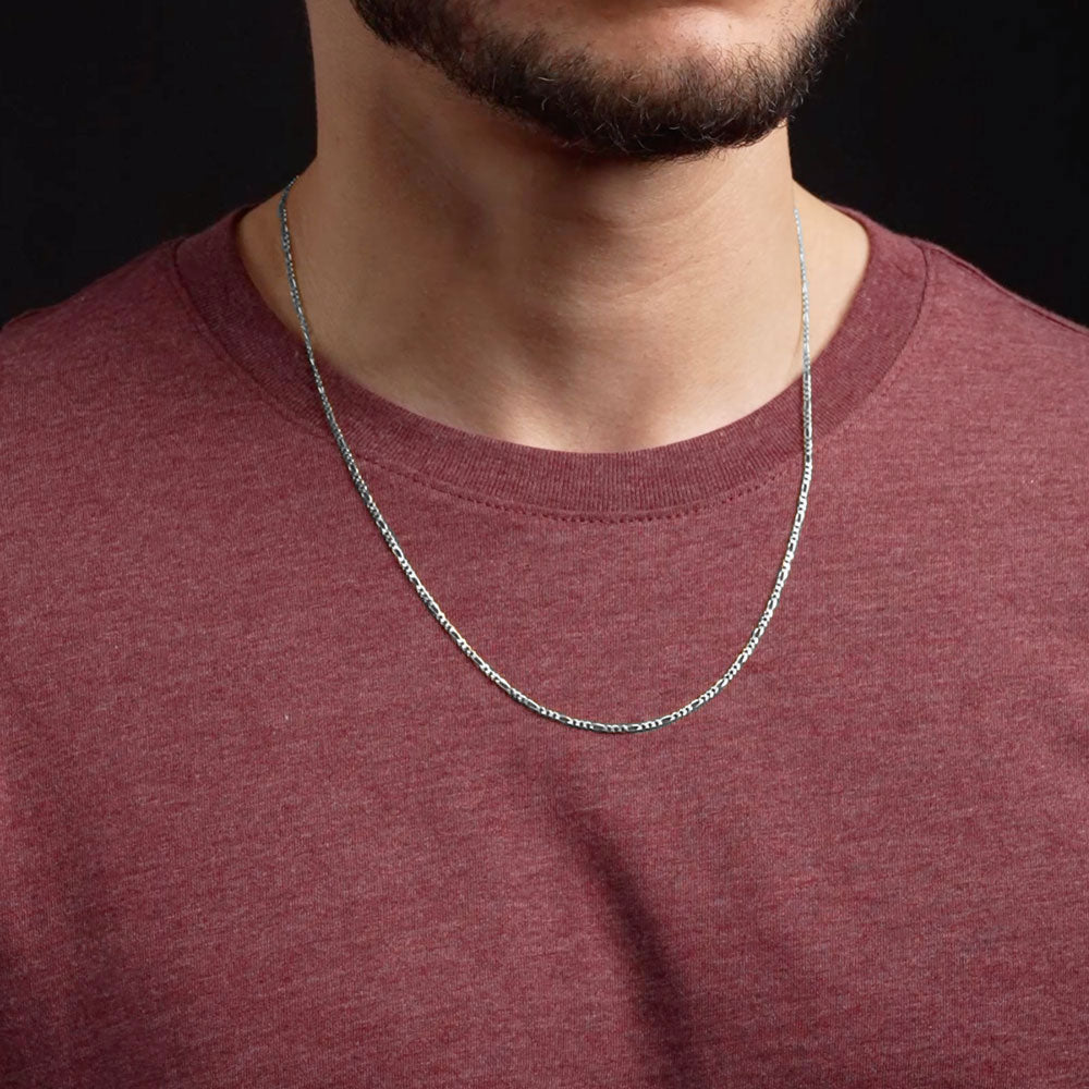4.5mm Two-Tone Vermeil Curb Chain Necklace - Sterling Silver With Gold Plate - 16-30 Inch