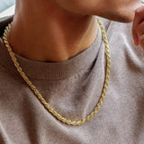 14k Gold Italian Vermeil Rope Chain