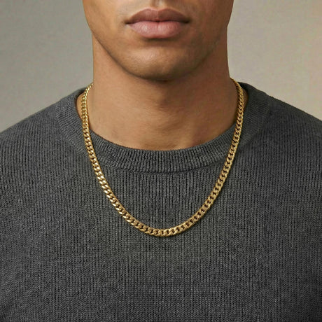 22 inch 6mm Vermeil Gold Miami Cuban Link Chain The Gold Gods