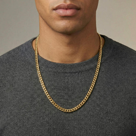 24 inch 6mm Vermeil Gold Miami Cuban Link Chain The Gold Gods