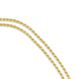 14k Gold Italian Vermeil Rope Chain
