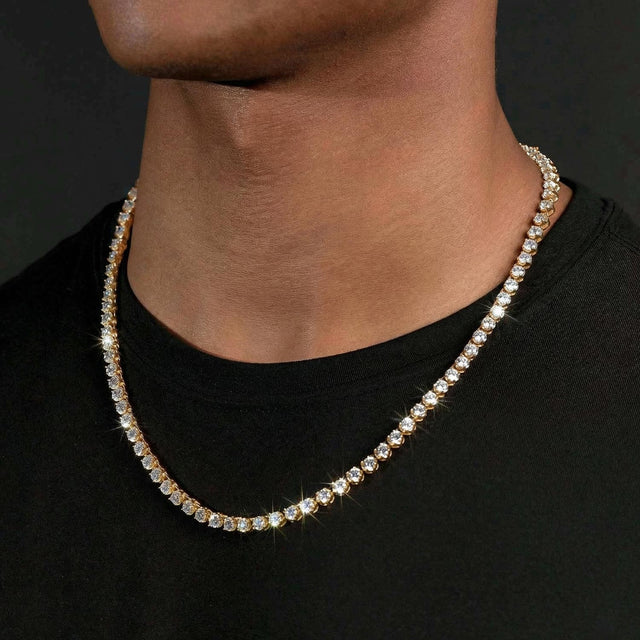 4mm Diamond Buttercup Tennis chain The Gold Gods  