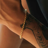 Vermeil Rope Bracelet 4mm