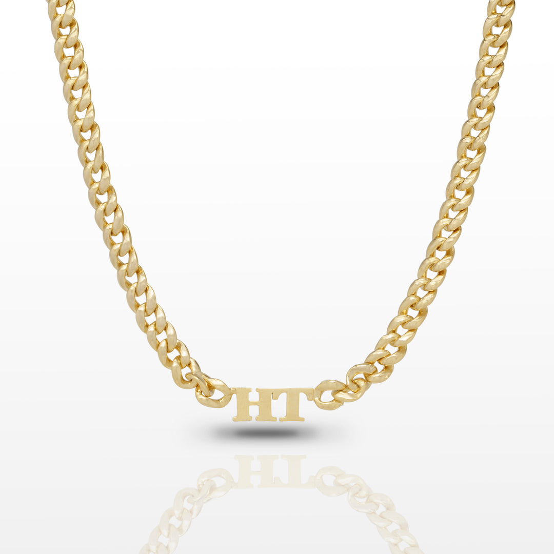 Women's Solid Gold Cuban Link Chain | The Gold Goddess