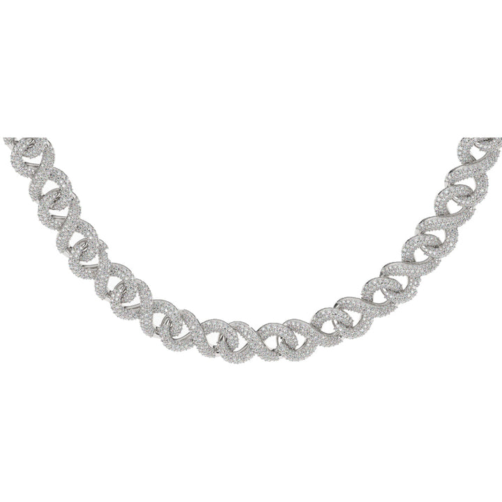 DIAMOND-INFINITY LINK-CHAIN-18k-white-gold-mens-jewelry-gold-chain-the-gold-gods-front-close-up-view