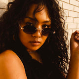 Helios Women's Sunglasses Black The Gold Goddess