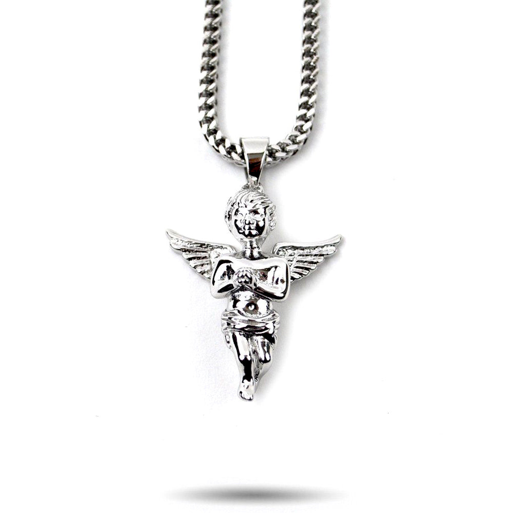 Micro Angel Piece in White Gold | The Gold Gods