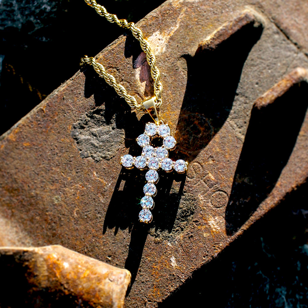 Micro diamond 2025 ankh necklace