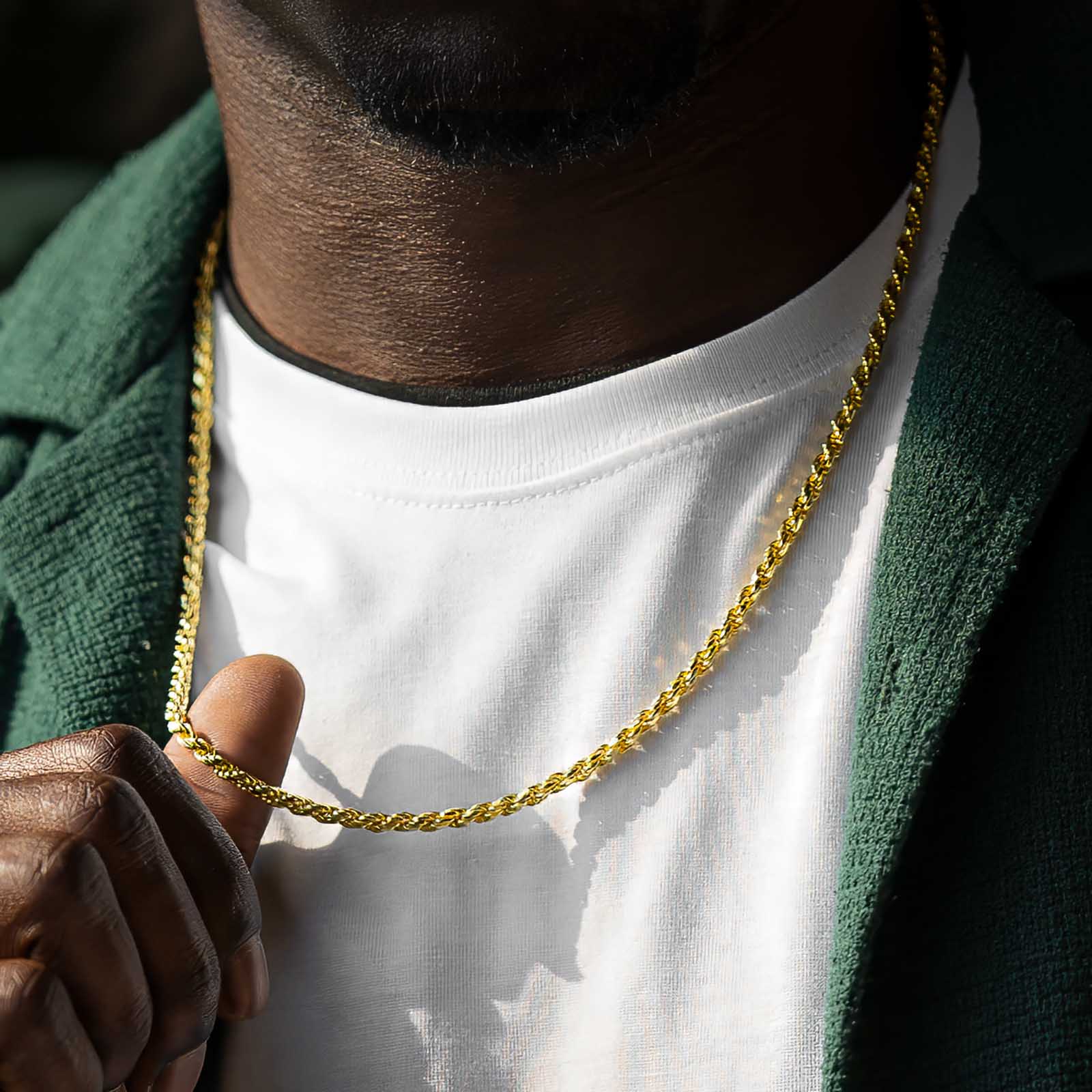 Vermeil Rope Chain Italian .925 Sterling Silver | The Gold Gods
