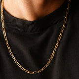 Vermeil Paperclip Chain Men's Jewelry The Gold Gods