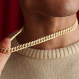Vermeil Diamond Baguette Cuban Chain The Gold Gods Men's Jewelry