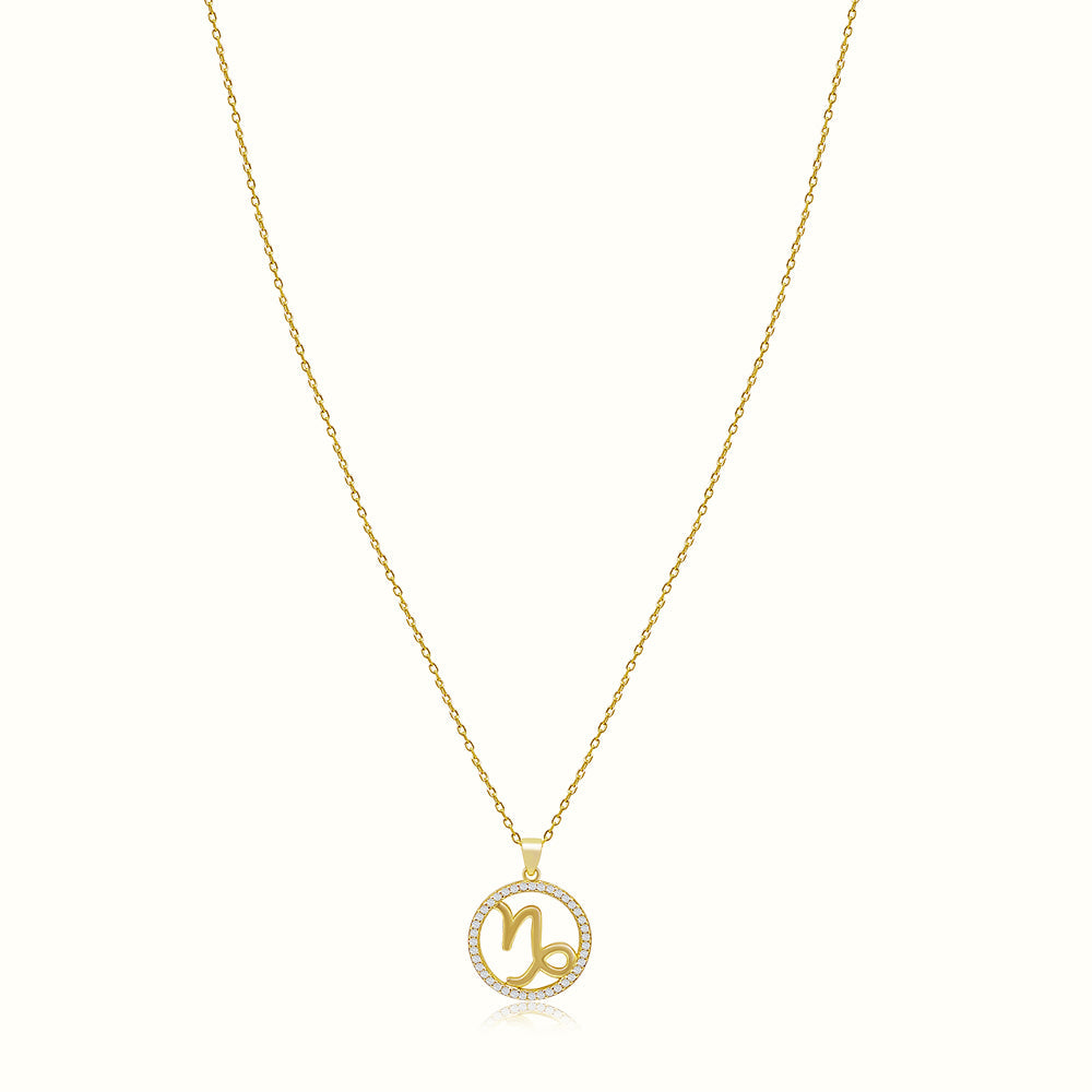 Women's Vermeil Diamond Zodiac Neclace Pendant