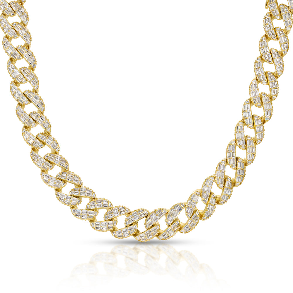 Emerald Cut Cuban Link Chain 20mm The Gold Gods