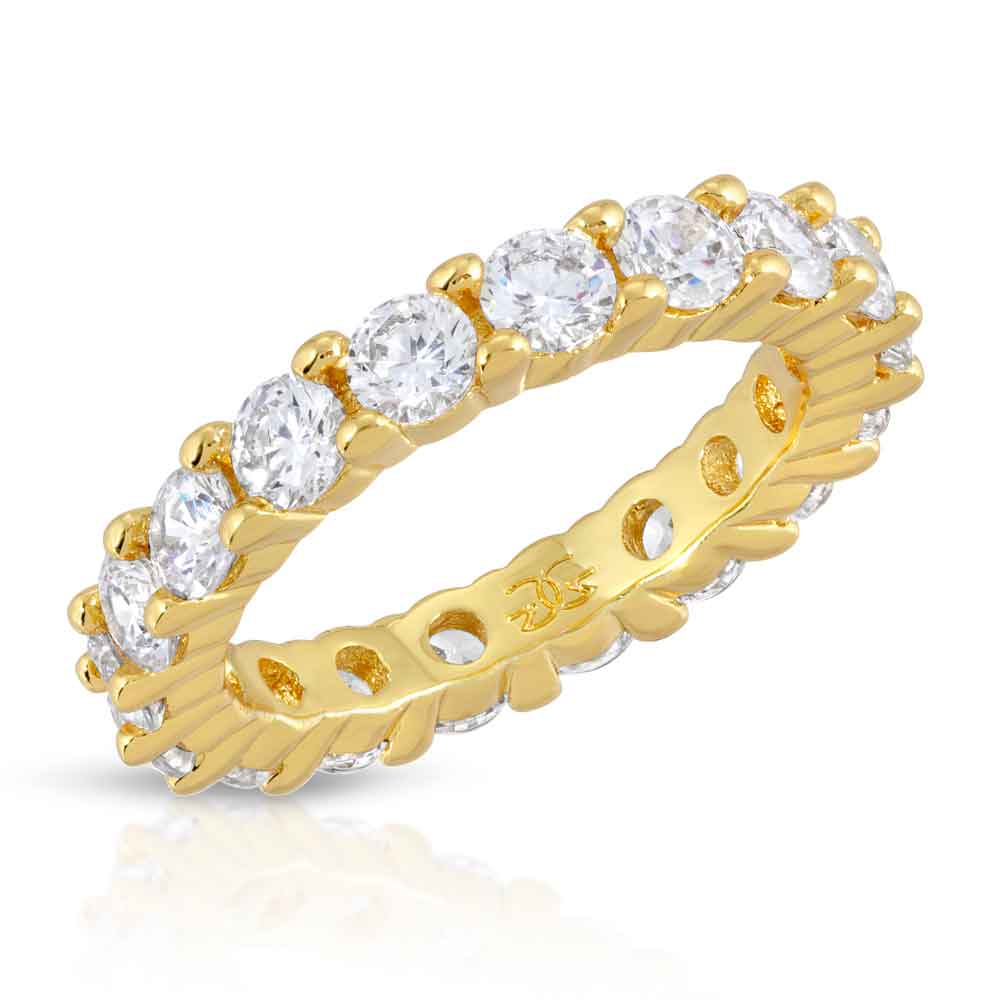 Women's Single Diamond Eternity Ring The Gold Gods Front