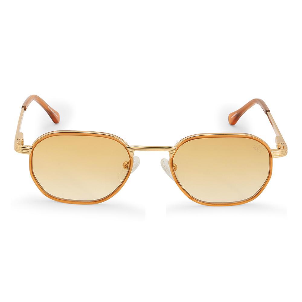 Womens Designer Vintage Frame Sunglasses Hermes Orange Gradient