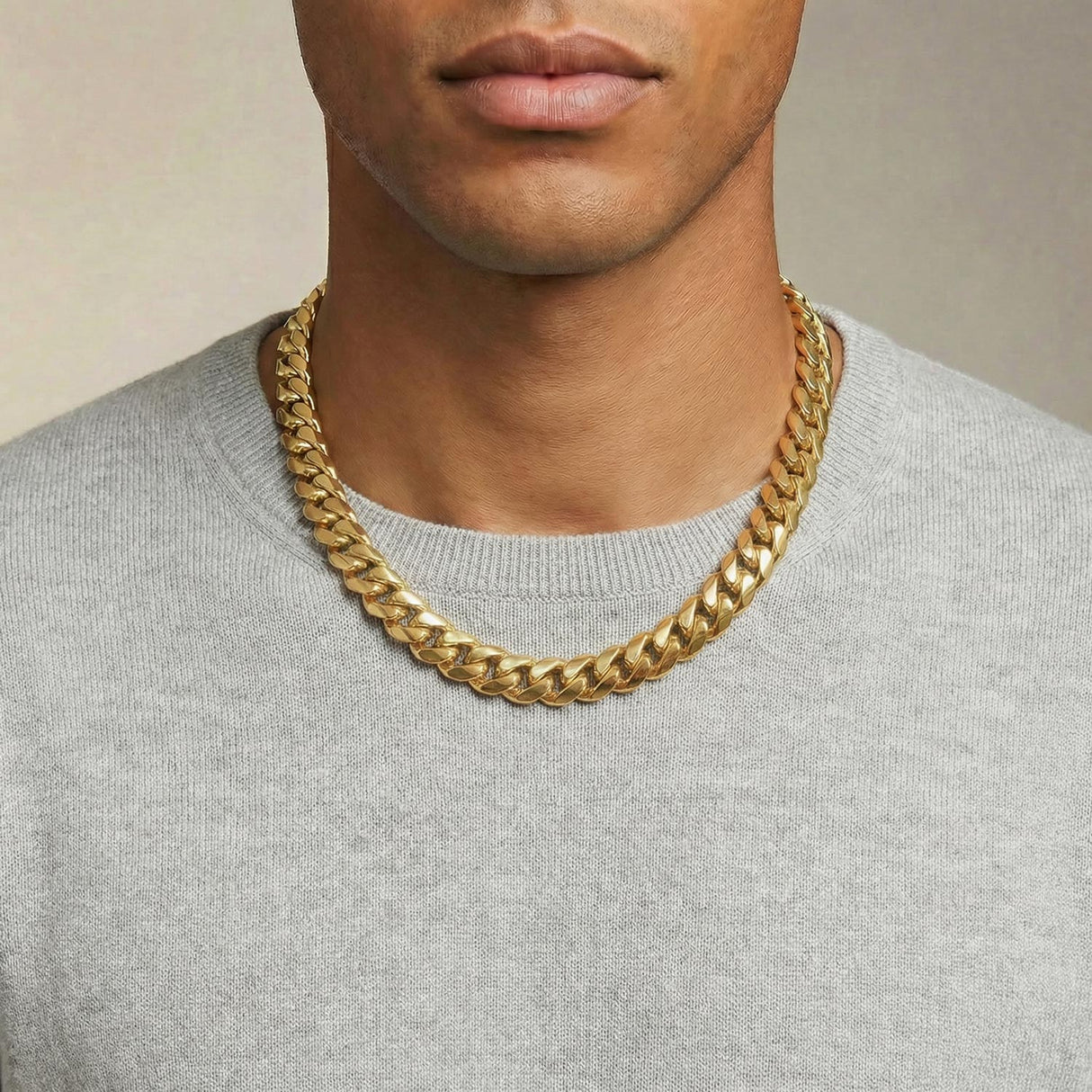 Men's Gold Chain - 14k Vermeil Cuban Link Chain - The Gold Gods - 12mm 20 inch