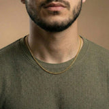 Men's Gold Chain - 14k Vermeil Cuban Link Chain - The Gold Gods - 2.5mm 18
 inch