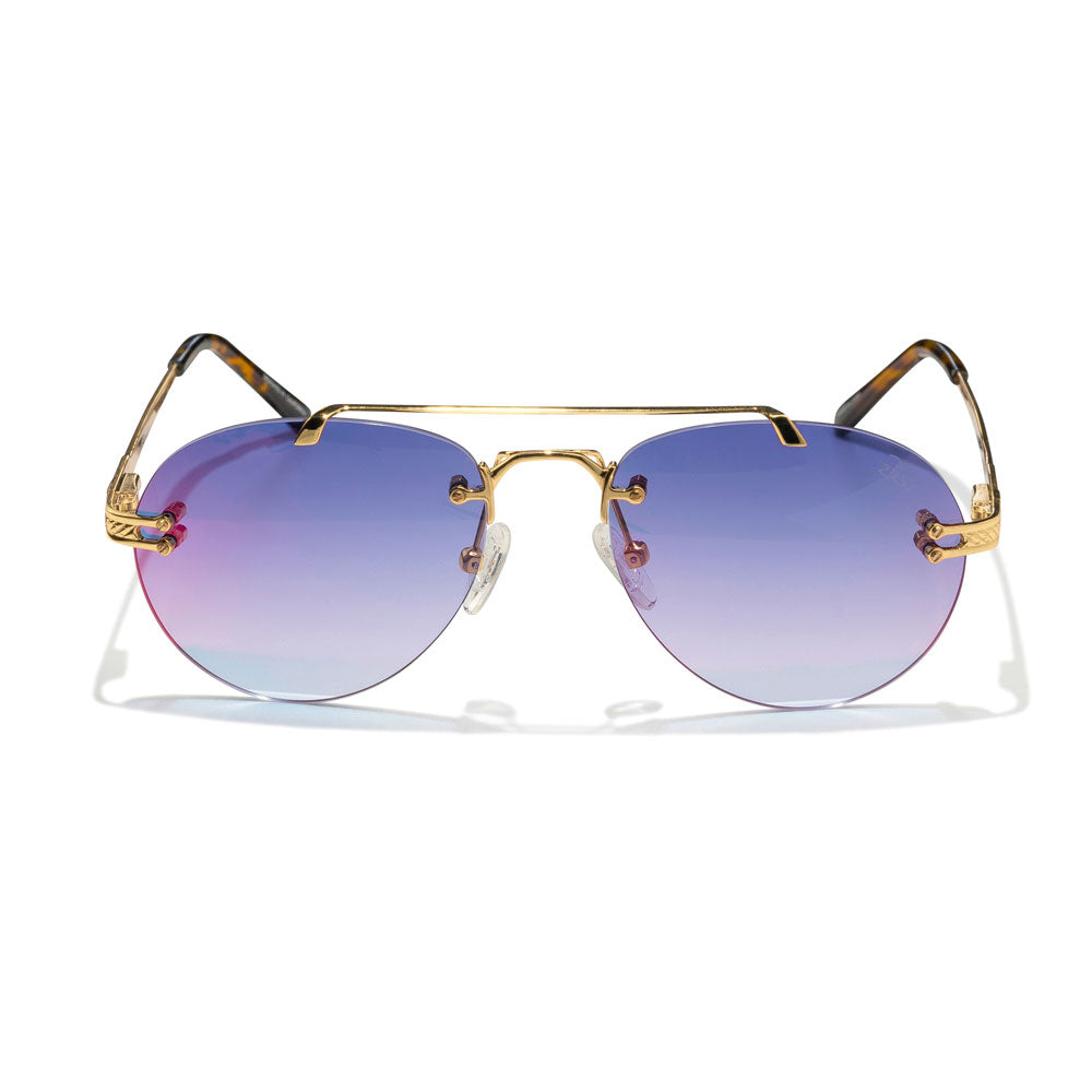 Blue-Red Helios Aviator Sunglasses The Gold Gods