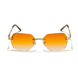 Orange Gradient Helios Hex Sunglasses The Gold Gods