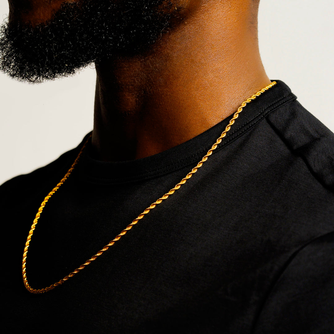 Solid Gold Rope Chain (5mm) | The Gold Gods