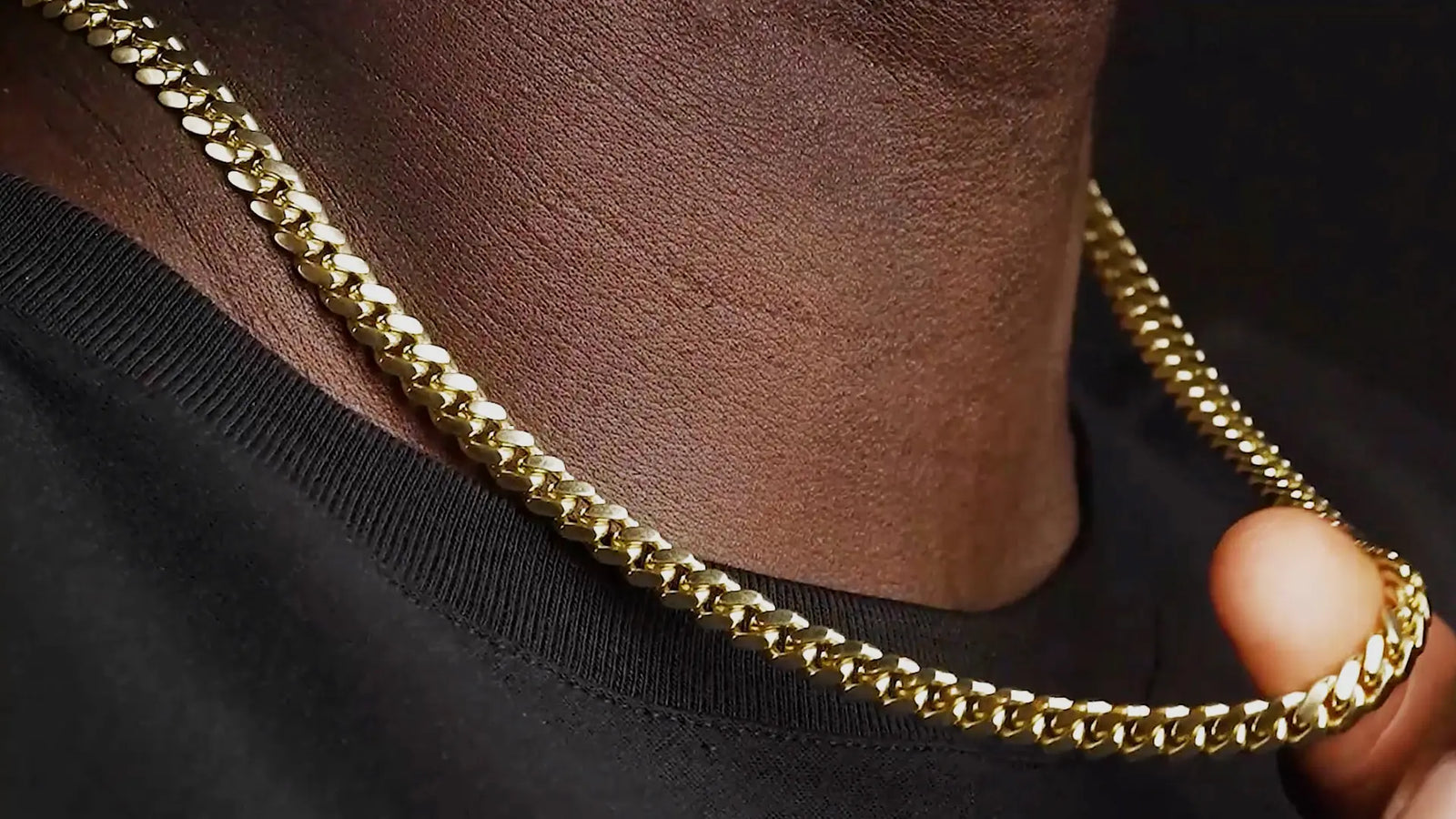 Mens Cuban Link Chain Miami Cuban Necklace 18K Gold Silver Chain Diamond Cut Chains for Men Women 14mm Iced Out Hip Hop Jewelry