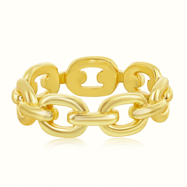 Men's Vermeil Chain Ring