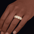mens vermeil diamond eternity halo ring the gold gods