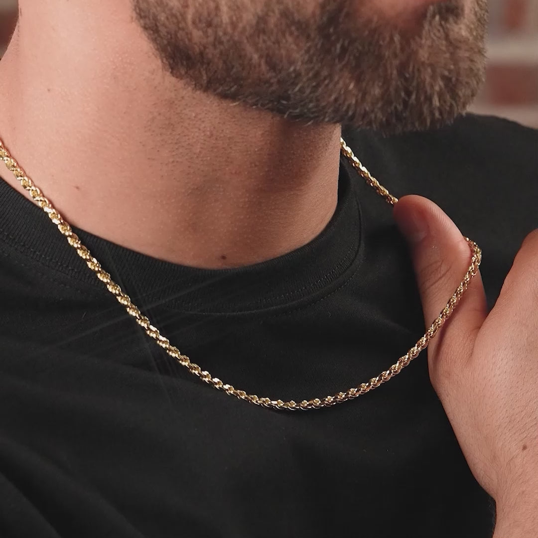 Italian Vermeil Rope Chain