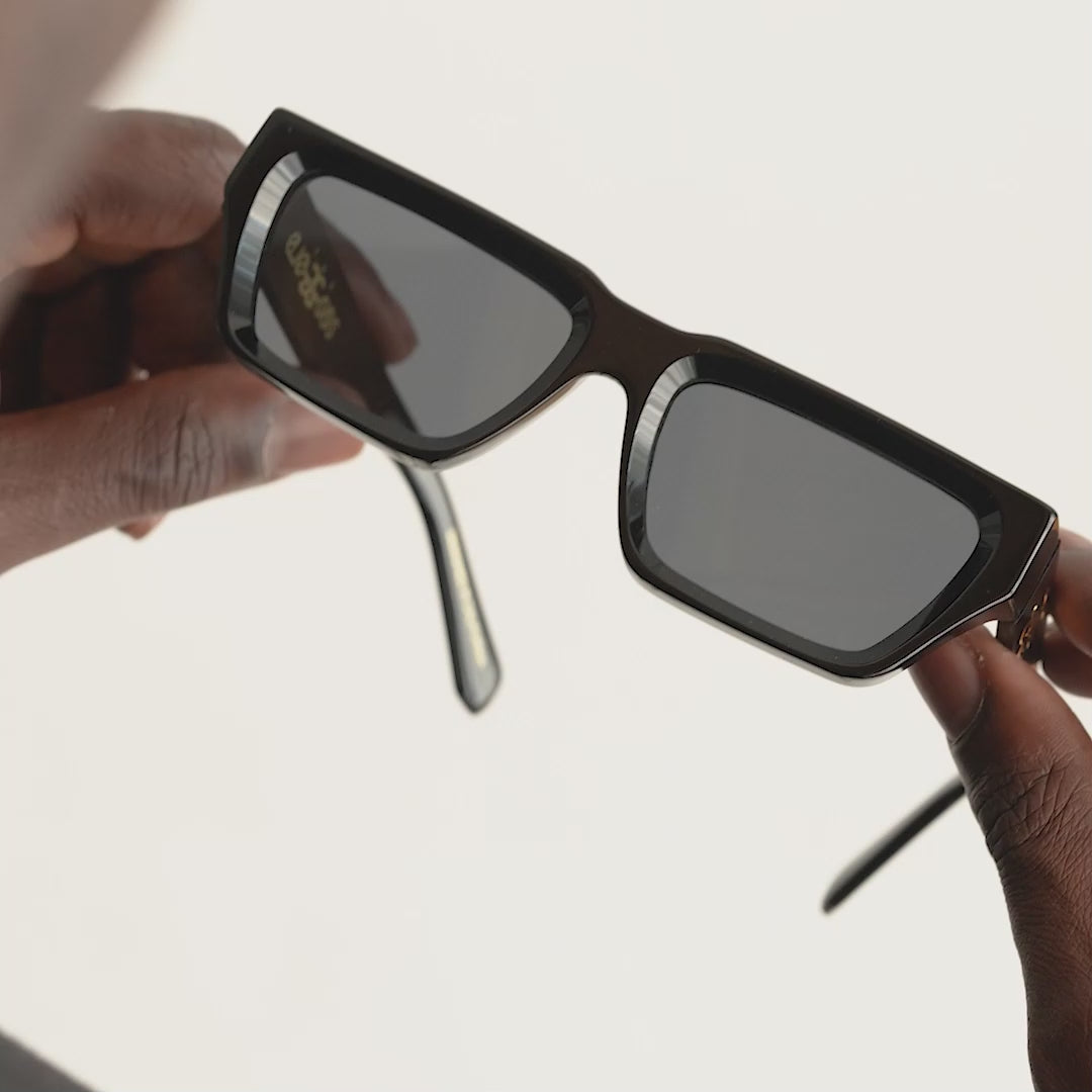 Nyx Sunglasses Black video on hand