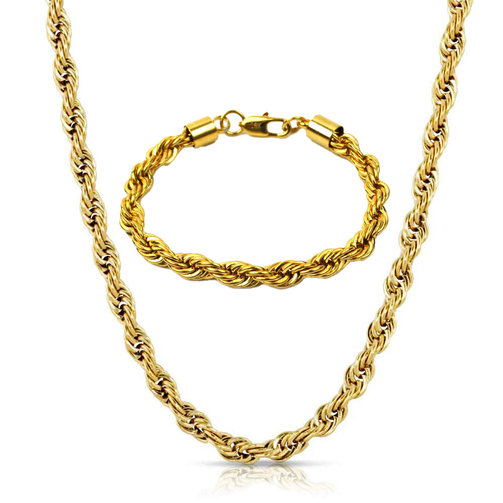 Jewelry Rope Chain Rope Chain Bracelet 6MM Bundle | The Gold Gods