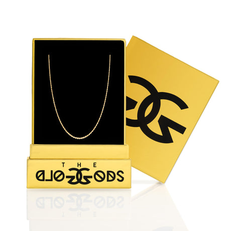 Solid Gold Rope Chain 1.5mm The Gold Gods Men's Jewelry In Box