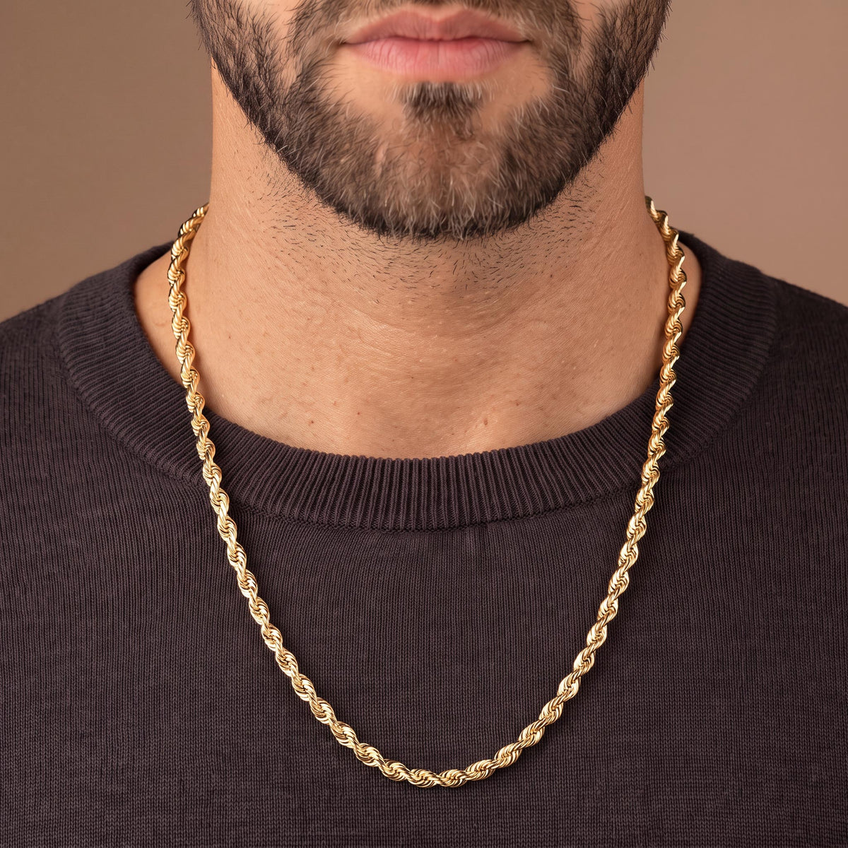 Solid Gold Rope Chain