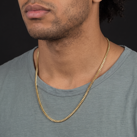 4mm 22 inch Solid Gold Miami Cuban Link Chain The Gold Gods