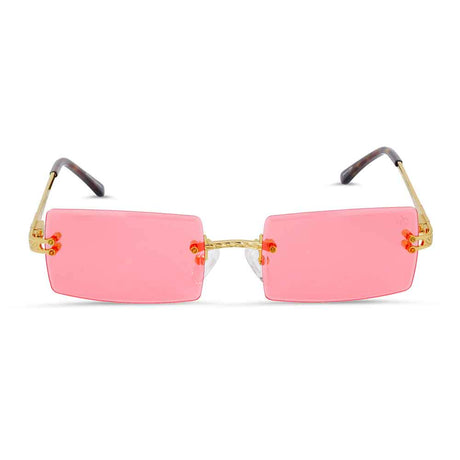 Helios Square Sunglasses The Gold Gods red flash gradient