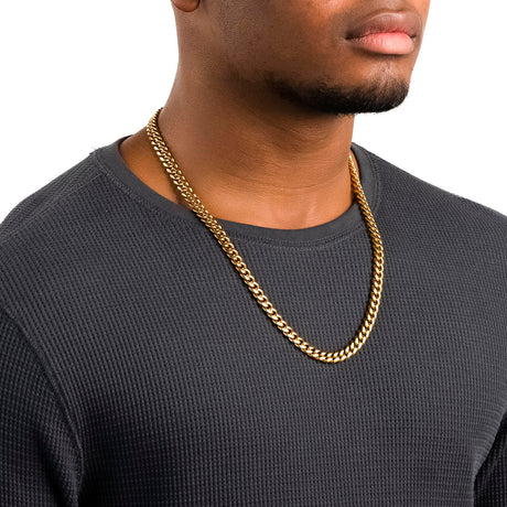 Men's Gold Chain - 8mm Miami Cuban Link - The Gold Gods - 24 inch 3