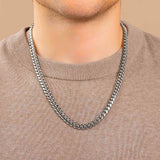 Cuban Link Chain White Gold (8mm) 22