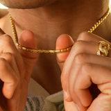 14k Gold Vermeil Barrel Chain