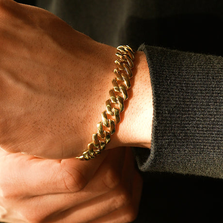 Vermeil Cuban Monaco Bracelet