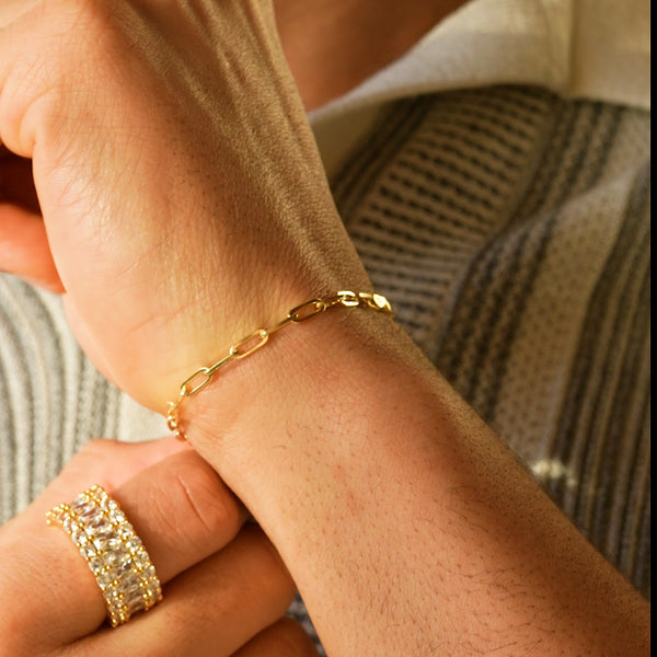 Vermeil Paperclip Bracelet | The Gold Gods