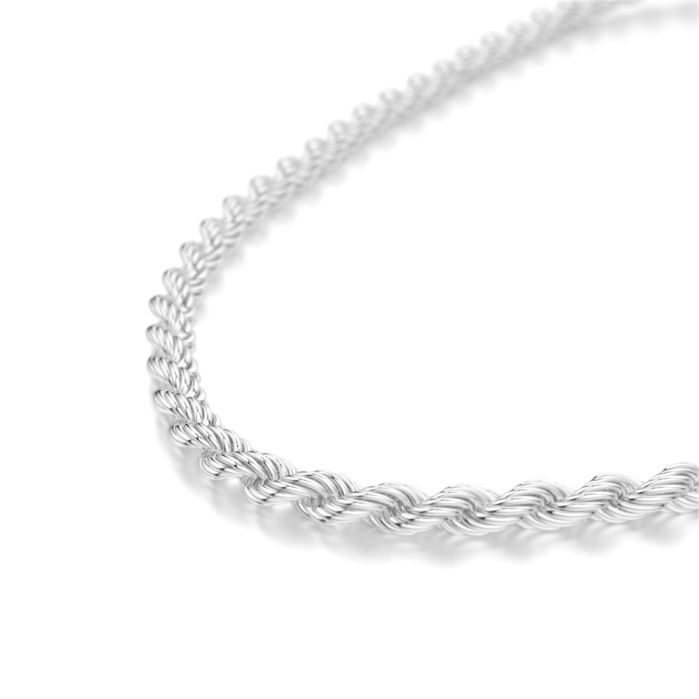 6mm White Gold Rope Chain The Gold Gods 2