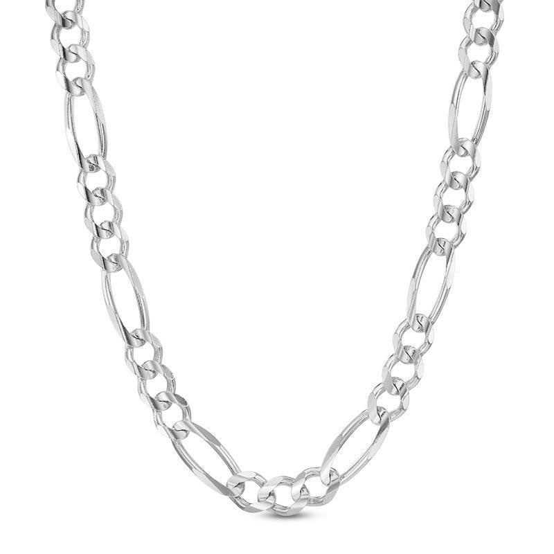 4mm white gold figaro link chain the gold gods