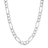 4mm white gold figaro link chain the gold gods