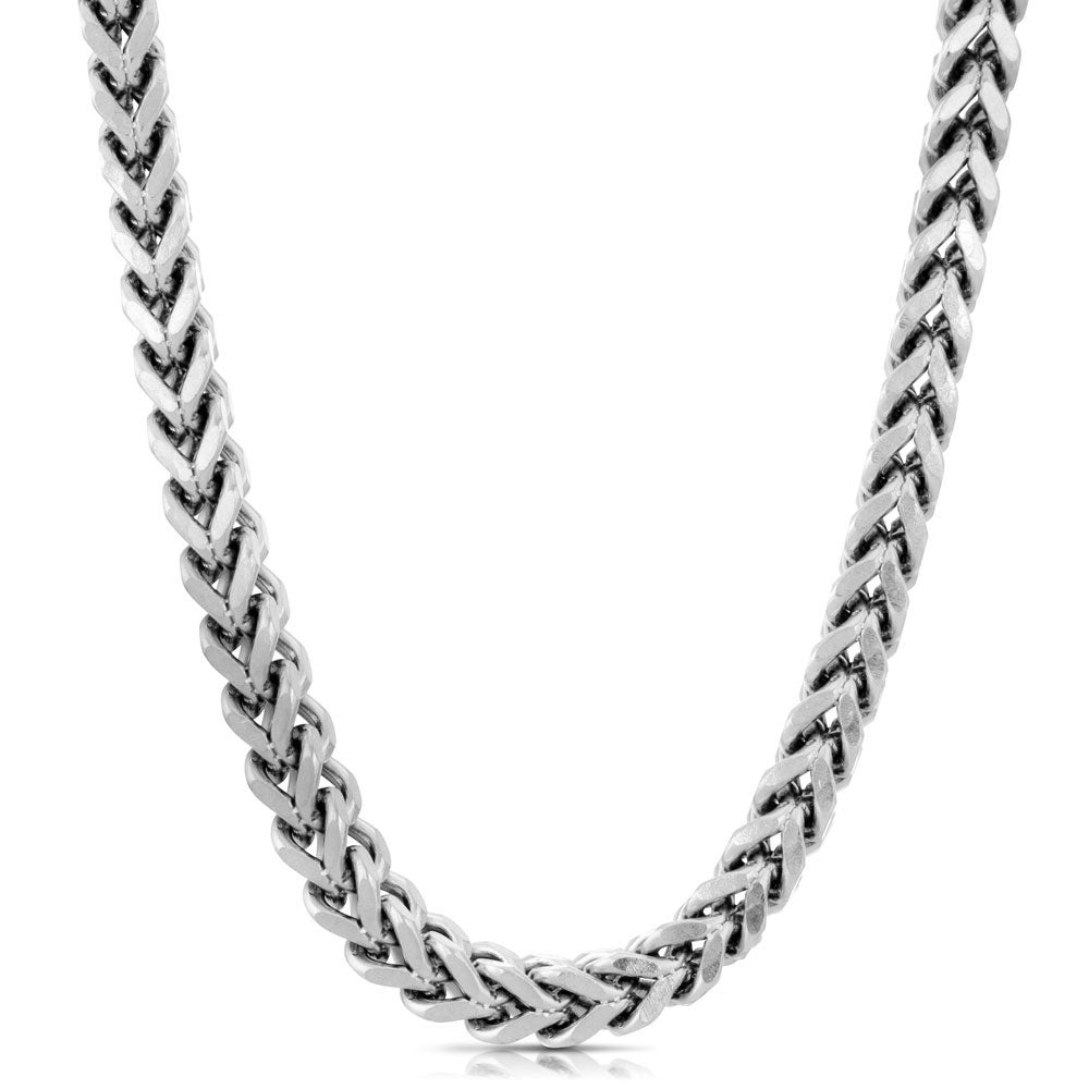 Franco Box Chain White Gold 6mm The Gold Gods