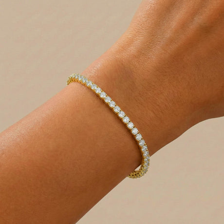 Women's Vermeil Diamond Buttercup Tennis Bracelet The Gold Goddess Women’s Jewelry By The Gold Gods