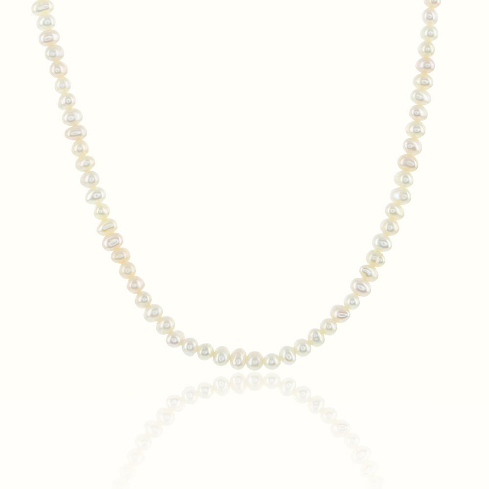 Women's Pearl Necklace | The Gold Goddess – The Gold Gods
