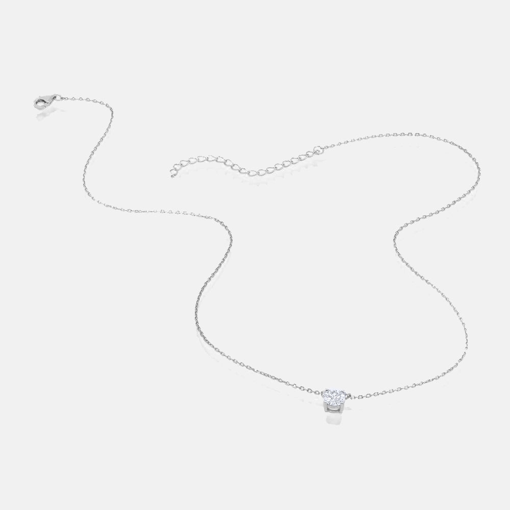 Women's Silver Buttercup Diamond Necklace The Gold Goddess Women’s Jewelry By The Gold Gods