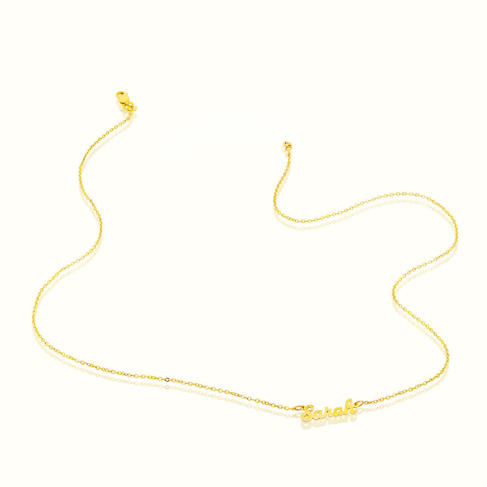 Women's Solid Gold Custom Script Name Necklace The Gold Goddess Women’s Jewelry By The Gold Gods