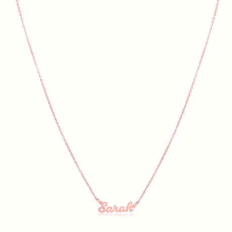 Women's Solid Rose Gold Custom Script Name Necklace The Gold Goddess Women’s Jewelry By The Gold Gods