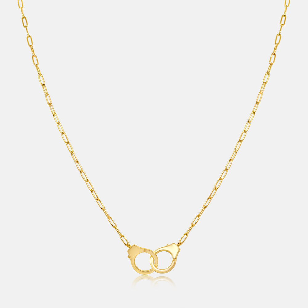 Women's Vermail Gold Handcuffs Necklace Pendant V2 The Gold Goddess Women’s Jewelry By The Gold Gods